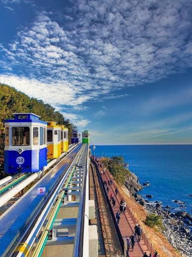 Haeundae Blue Line Park Beach Train